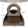 Mini Broom and Dustpan Set with Round Handle, Compact Small