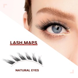 JOLIETIFY Lash Extension Kit, Foxy Layered Style, Pre-mapped Faux Mink Clusters, Lightweight & Barely-There Feel, Soft & Wispy, Waterproof Bond & Seal, Tweezers & Remover, Easy for Beginners