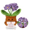 WenmthG Knitted Purple Forget Me Not German Lucky Charm Anti