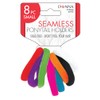DONNA Small Seamless Ponytail Holders 8PCS ASSORT