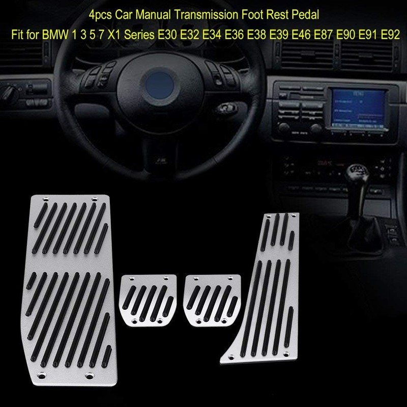 EVGATSAUTO Set of 4 Car Foot Pedal Pads for 1