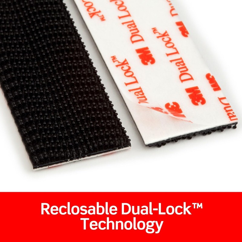 Scotch Extreme Interlocking Fasteners, 4 Strips, 1" x 3", Delivers
