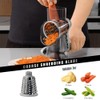 Badelite Cheese Grater Hand Crank Rotating Cheese Shredder Stainless Steel