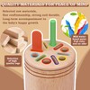 LETTERASHQP Colour Sorting Toy Sorting Game from 1 Year Wooden