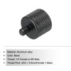 sourcing map Microphone Stand Adapter 1/4 Female to M5 Male