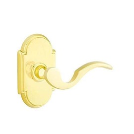 Emtek Privacy Set, Style 8 Rosette, Cortina Lever, Oil Rubbed Bronze, RH