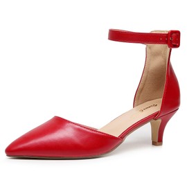 VenusCelia Zapatos De Tacón Bajo con Tiras para Mujer (Talla M)
