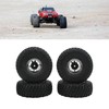 4PCS 1.9in Wheel Tires with 10 Holes Hub Uneven Gravel