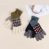 Lala 울 혼방 꽃무늬 기모 장갑(LALAGL003) Wool Blend Floral Fleece