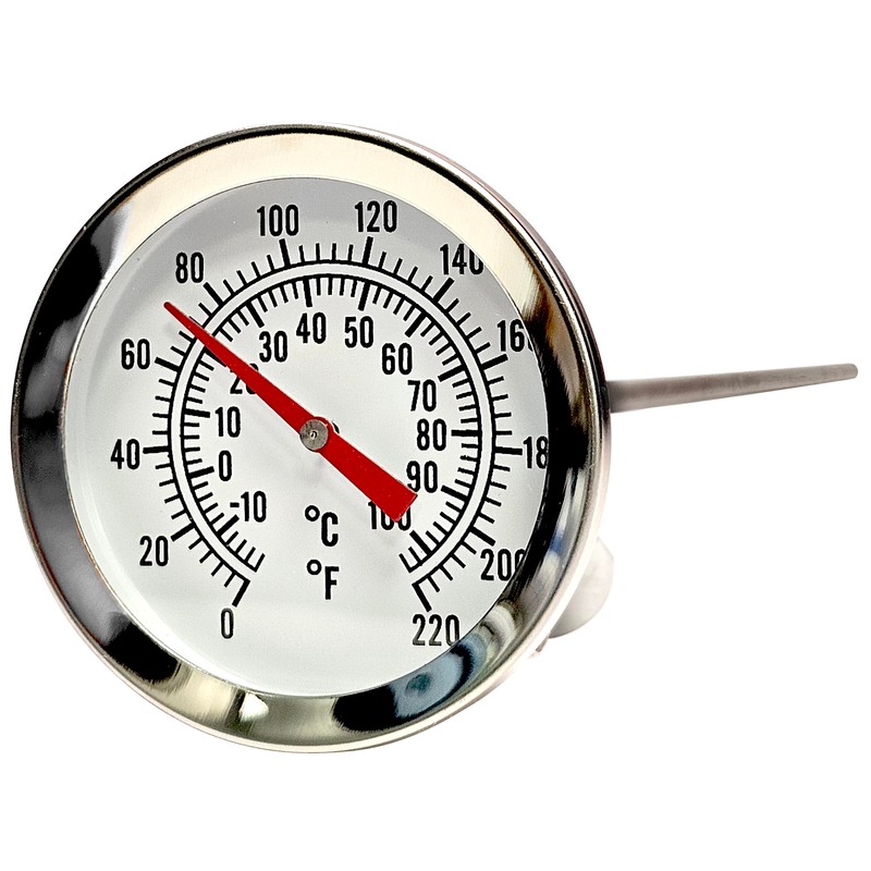 Home Brew Ohio Brewcraft Dial Thermometer Kettle Pot, Stainless Steel,