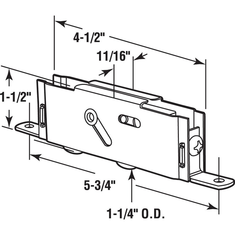 Prime-Line D 1980 1-1/4 In. Steel Ball Bearing Tandem Roller