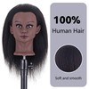 Mannequin Head 14" 100% Real Hair Hairdresser Cosmetology Mannequin Manikin