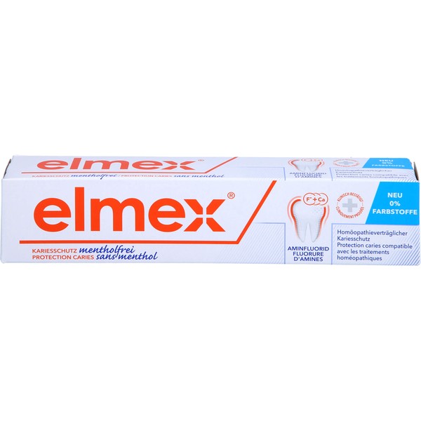 elmex Kariesschutz mentholfrei Zahnpasta, 75 ml Toothpaste