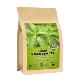 FullChea - Mango Leaf Tea Bags, 60 Count, Dried Mango Leaves | 100% Premium mango leaves, non-GMO, caffeine-free, traditionally enjoyed as a soothing herbal infusion