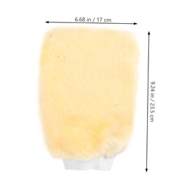 Cabilock 2Pcs Auto Cleaning Gloves Imitation Wool Car Wash Mitts Durable Double Sided Wash Tool for Car Cleaning High Wear Resistance Elastic Cuff Random Color