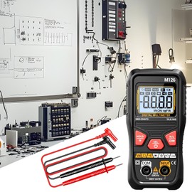Digital Multimeter Tester,Portable Current Checker | Auto-Ranging Resistance Meter 6000 Counts for Electrical Maintenance Circuit Failure
