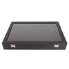 Ring Display Case Organizer with Transparent Lid 100 Slot Jewelry