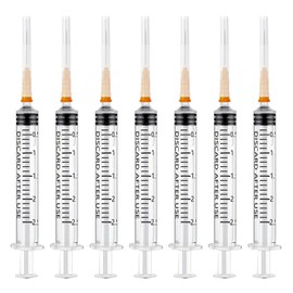 Pack of 30 Syringes 2.5 ml Plastic Syringe with Needles with Caps, Plastic Tube Syringes, Disposable Syringes Small, Dosing Syringe Liquid Syringe for Hobby and DIY, Individually Sealed Packaging