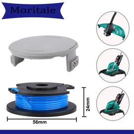 Moritale Spool Line Replacement for Ryobi One+ RAC124 OLT1823 1832 RLT1825 1830 AC14RL3A Garden Strimmer Trimmer Cover (6 Pieces)