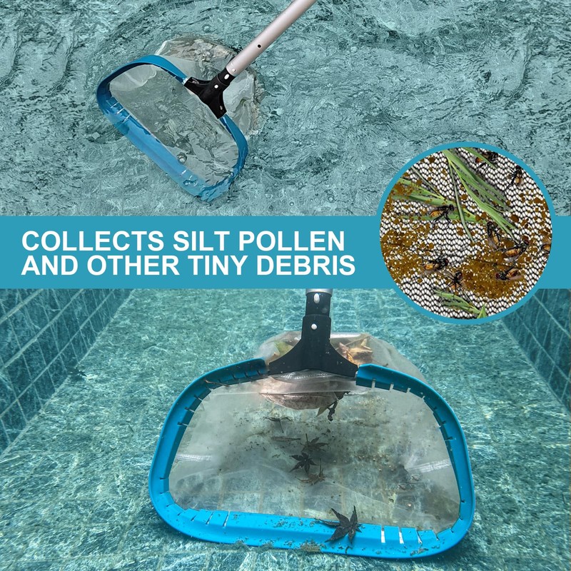 POOLWHALE Pool Net - Professional 20" Swimming Pool Leaf Skimmer