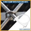 Partuto Round U Bolt Muffler Exhaust Clamps for Car /