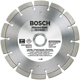 Bosch DB564 5-Inch Premium Plus Dry Cutting Segmented Diamond Saw Blade with 7/8-Inch Arbor for Granite