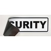 Magnetic Sign Security, Magnetic Sign, White/Black, Available in Three Sizes