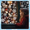 CharmBurst 6 Stück Schneeflocken Fensterbild, Abnehmbare Selbstklebende Statische PVC Fensterdeko,