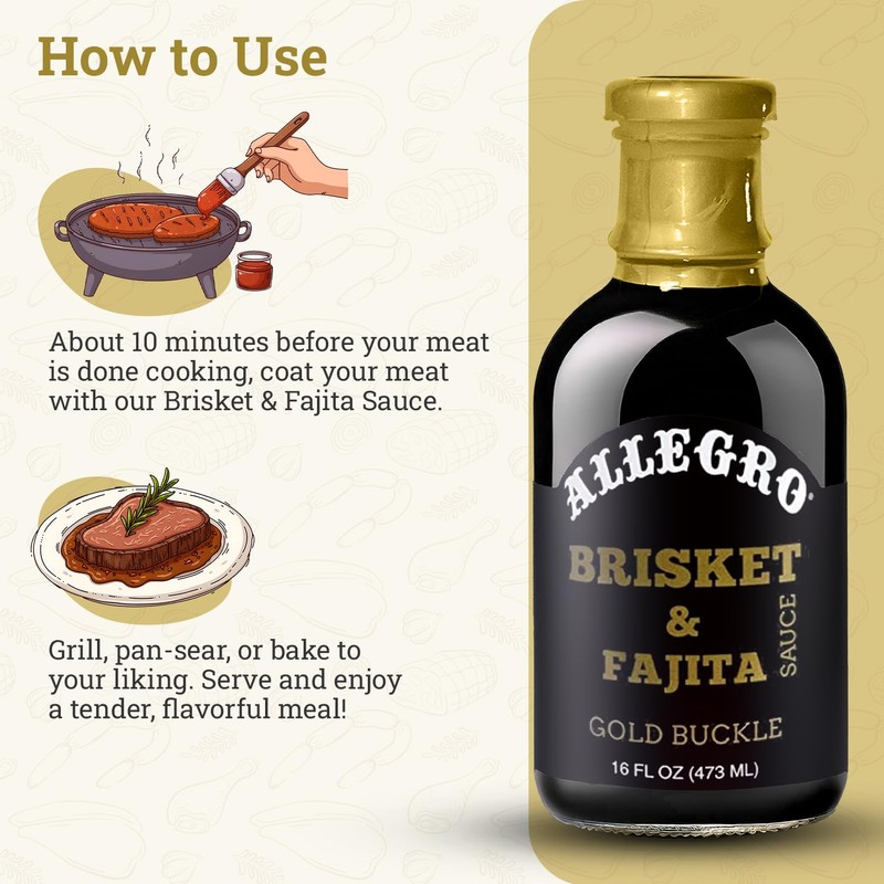 Allegro KER0059094-X6 Gold Buckle Brisket Sauce, 16 Ounce (Pack of