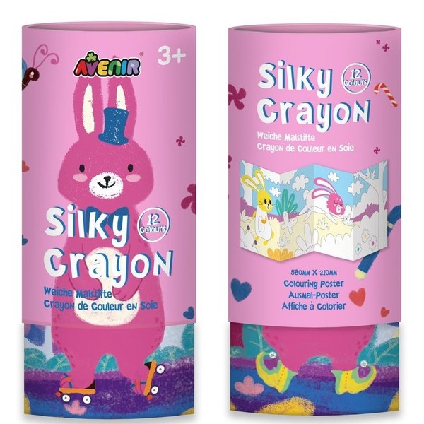 Avenirkids Silky Crayons Bunny, 12pcs