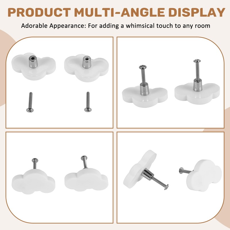 Exogio 14 Pack Furniture Knobs for Kids Bedroom Drawer Handles