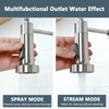 Friho Brushed Nickel Kitchen Faucets with Pull Down Sprayer, Stainless