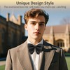 LHXzizizi Oversized Bow Ties for Men, Adjustable Pre Tied Mens