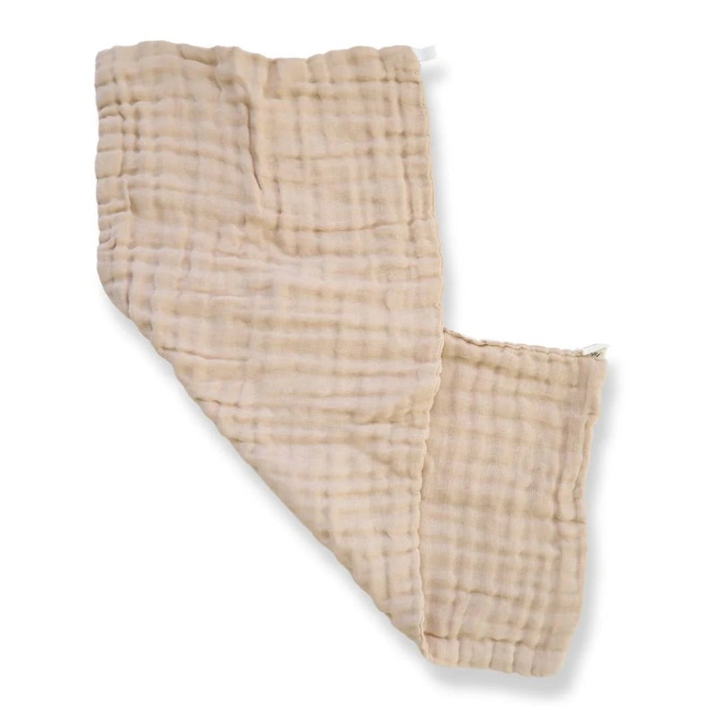 Fibre For Good Cotton Muslin Burp Cloth 2pk, White