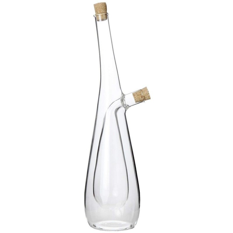 Lily's Home Glass Olive Oil and Vinegar Dispenser Bottle, for