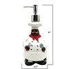 ACK Hand Painted Ceramic Happy Chef Collection Refillable Soap Dispenser,
