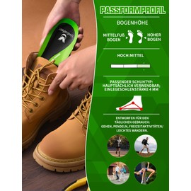 Uvaluefeet Orthopädische Einlegesohlen Für Damen und Herren,Arch Support Schuheinlage für Mittelfußknochen,Plantar Fasciitis, Fußschmerz linderung – Größe M