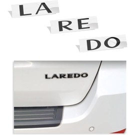 Reflective Concepts - Laredo Emblem Overlay Decal Sticker - Fits: 2005-2021 Jeep Grand Cherokee Laredo - (Color: Flat Black)
