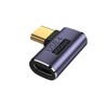 USB 4 Right Angle Type C Adapter, 2 x Male