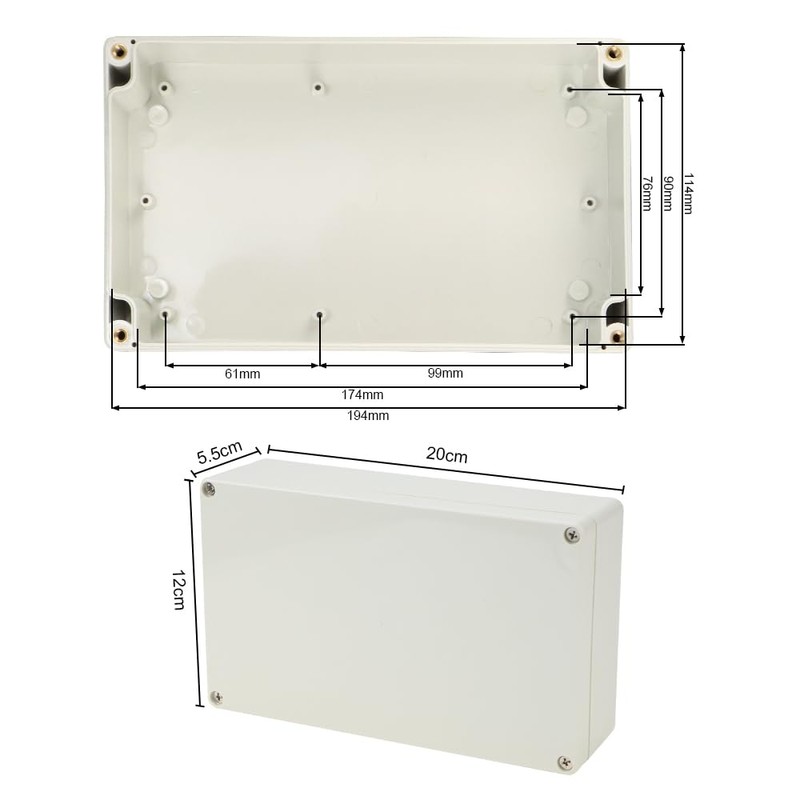 GIGIIS Pack of 2 Junction Box Waterproof IP66 Junction Box