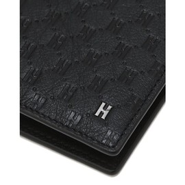 Hazzys (대구신세계)KINGTON 블랙 로고패턴 소가죽 중지갑 HJWA4F836BK (Kyungdong Shinsegae) KINGTON Black Logo Pattern Cowhide Medium Wallet HJWA4F836BK