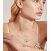 DOLIOX Real Turquoise Necklace for Mother 925 Sterling Silver Heart