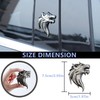 2 x Wolf Head Emblem Car Sticker Wolf Sticker Windscreen