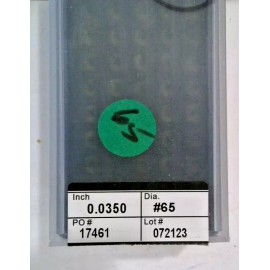 TCT REPOINTED DRILLS UNDERCUT #65 0.0350" DIA 0.314" FLUTE (LOT OF 50)