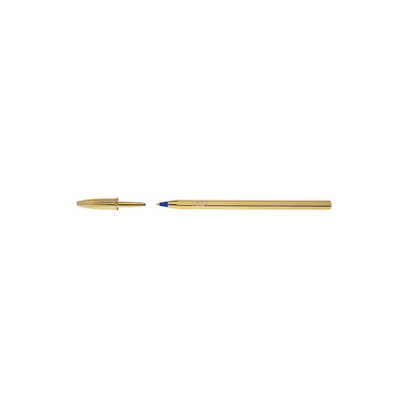 BIC Crystal Shine Ballpoint Pen Medium Point 1.6mm Blue Body
