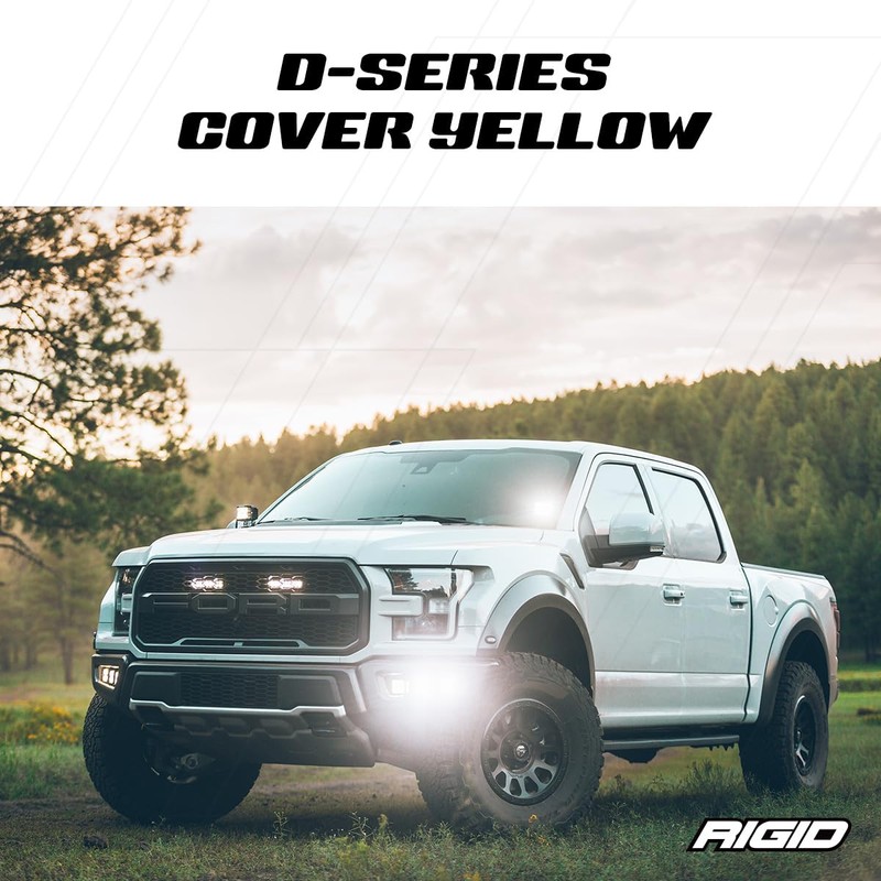 RIGID INDUSTRIES 201933 Light Cover (D-Series, 3", Amber, Universal), 1