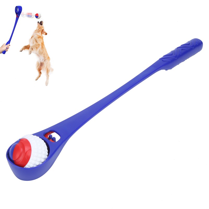 Dog Ball Launcher Stick Interactive Dog Ball Throwing Stick Toy