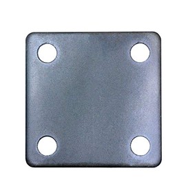 Steel Base Plate with Holes - Steel Base Plate 3" x 3" (7/16" Hole) x 5/32" (1)