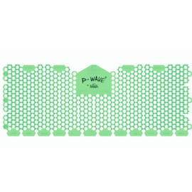 P-Wave 6 Pack Trough Urinal Screen Splash Mats, Large Size Fits All Types Of Trough Urinals, Deodoriser & Odour Neutraliser, Long Lasting, Anti-Splash Mats with Slanted Bristle, Cucumber & Melon