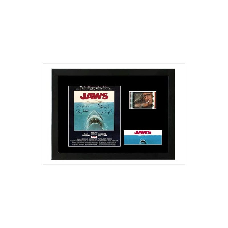 Jaws Shark Original Framed Film Cell Display Signed Stunning Gift
